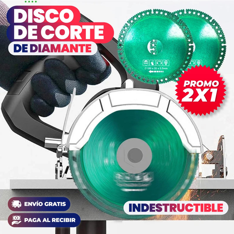 PROMO 2X1 DISCO DE CORTE DE DIAMANTE INDESTRUCTIBLE
