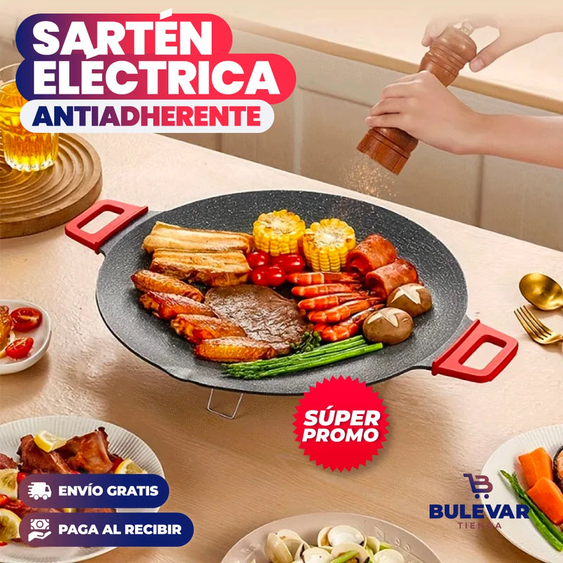 SARTÉN ELÉCTRICA ANTIADHERENTE TIPO COREANO