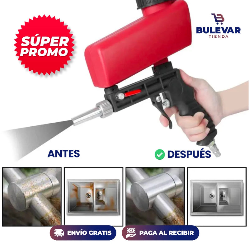 PISTOLA CHORRO DE ARENA NEUMÁTICA