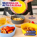 PACK DE 5 CANASTAS DE SILICONA PARA AIR FRYER