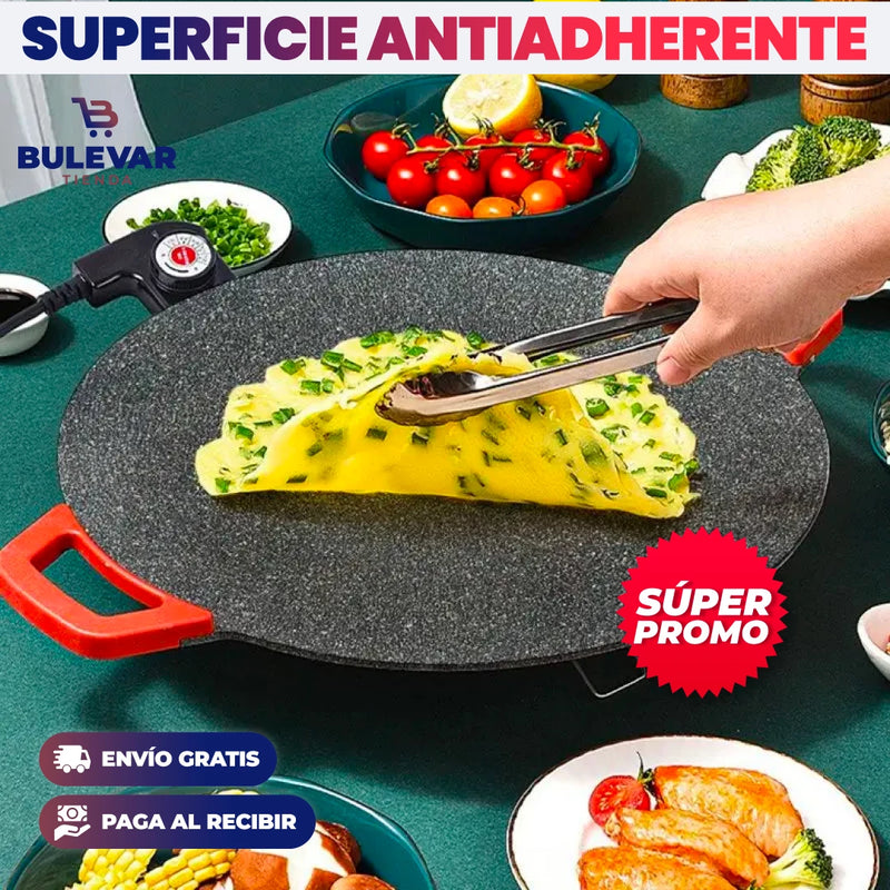 SARTÉN ELÉCTRICA ANTIADHERENTE TIPO COREANO