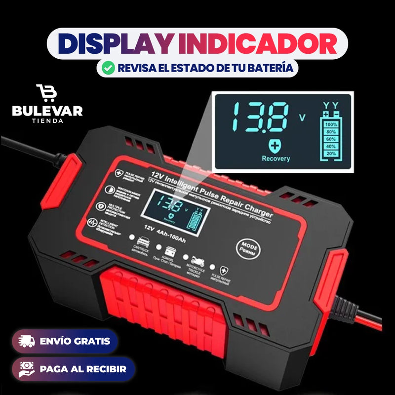 CARGADOR DE EMERGENCIA DE BATERÍA DE COCHE