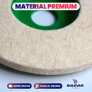 SET DE 10 DISCOS PULIDORES DE LANA