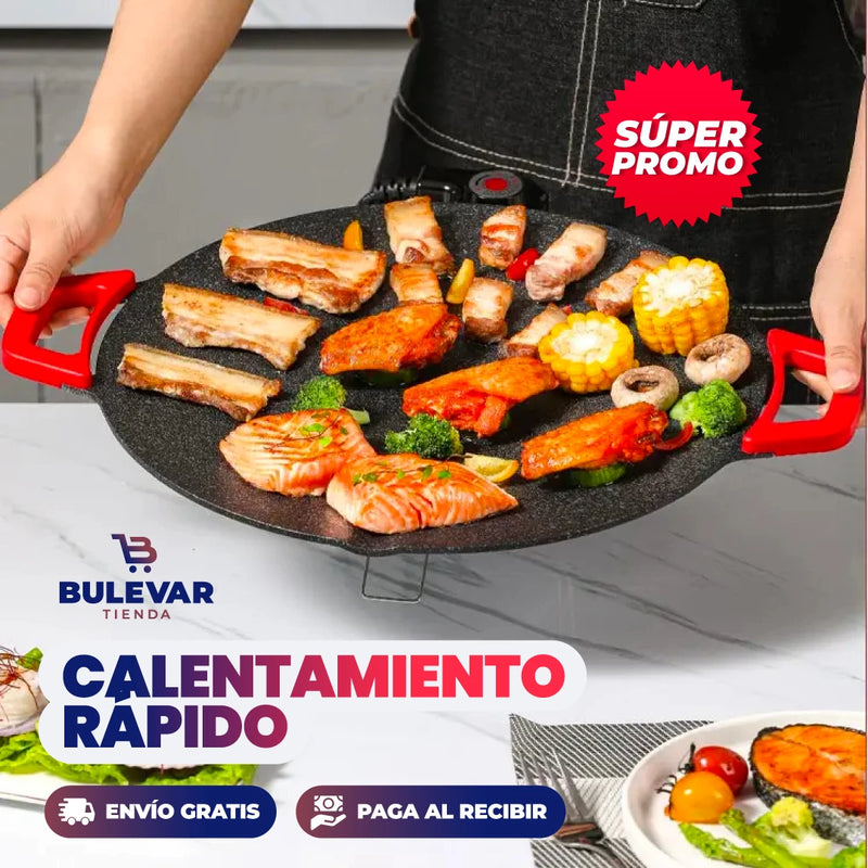 SARTÉN ELÉCTRICA ANTIADHERENTE TIPO COREANO