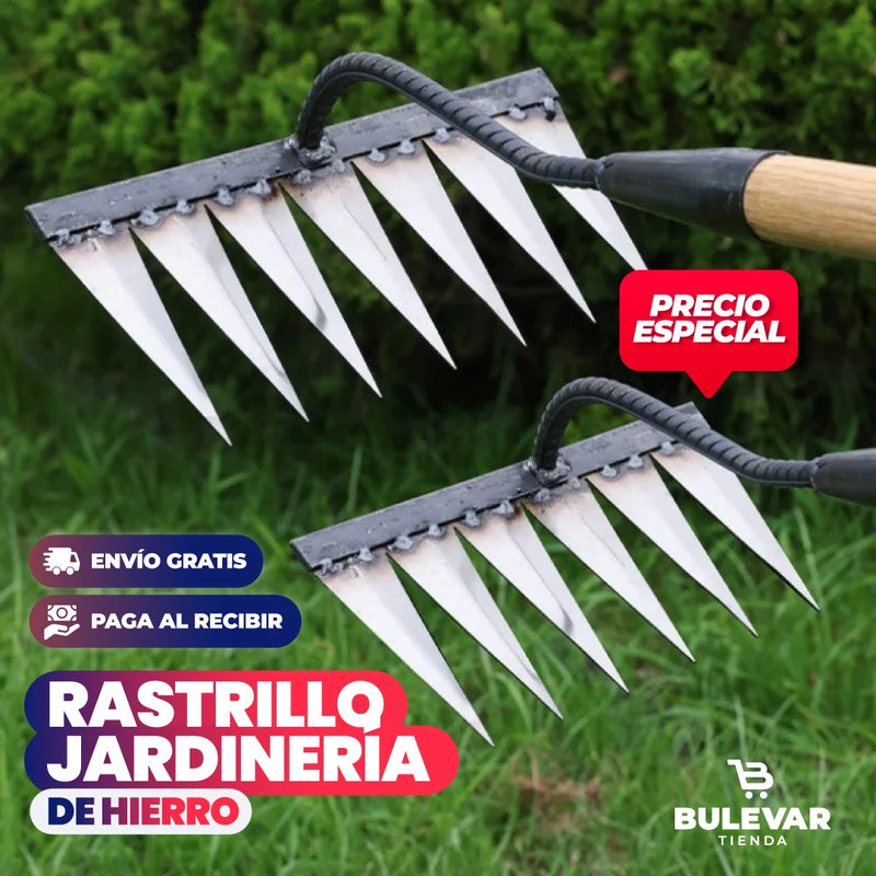 RASTRILLO DE JARDINERÍA MULTIFUNCIONAL