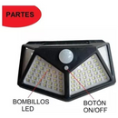 LÁMPARA SOLAR CON SENSOR DE MOVIMIENTO⚡🚨